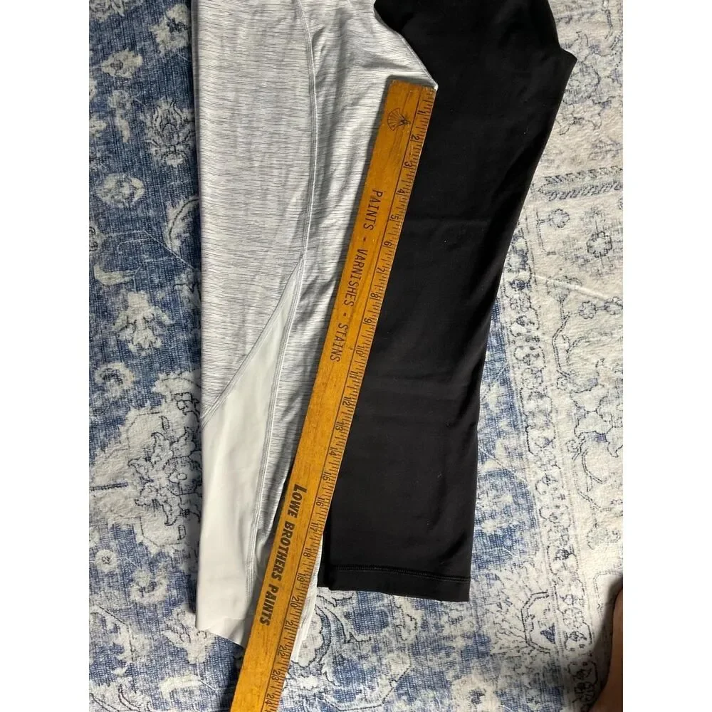 Lululemon Women's Black and Grey Leggings